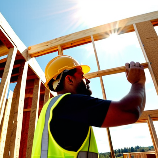 A person in a yellow hard hat working on a construction site
AI-generated content may be incorrect.