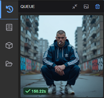 A person squatting down on a street
AI-generated content may be incorrect.